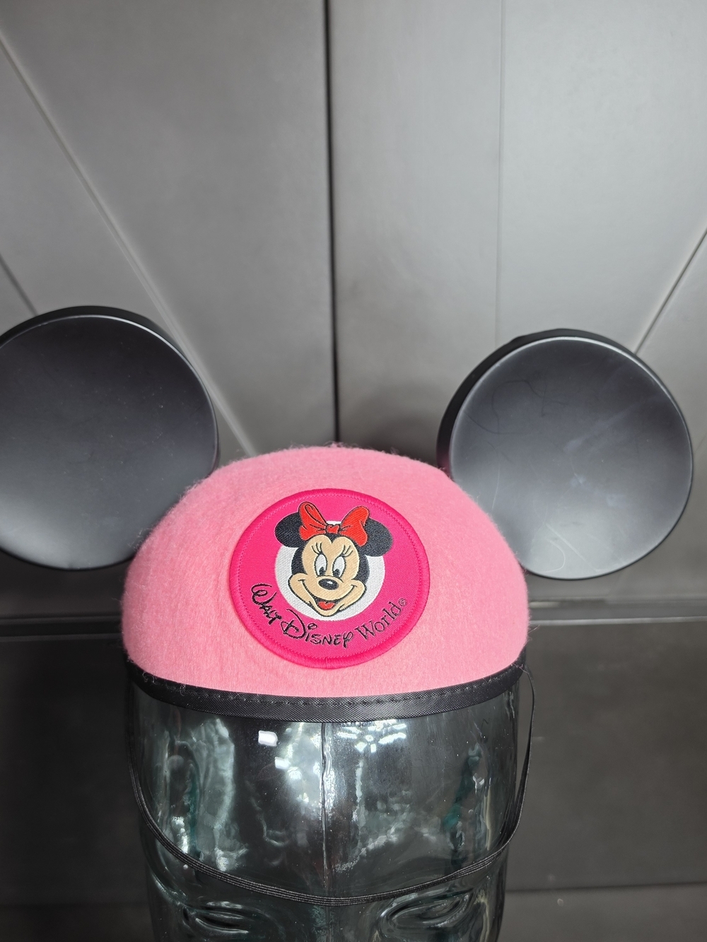 Walt Disney World Minnie Mouse Pink Ears Youth Hat Disney Parks Embroider GRACE